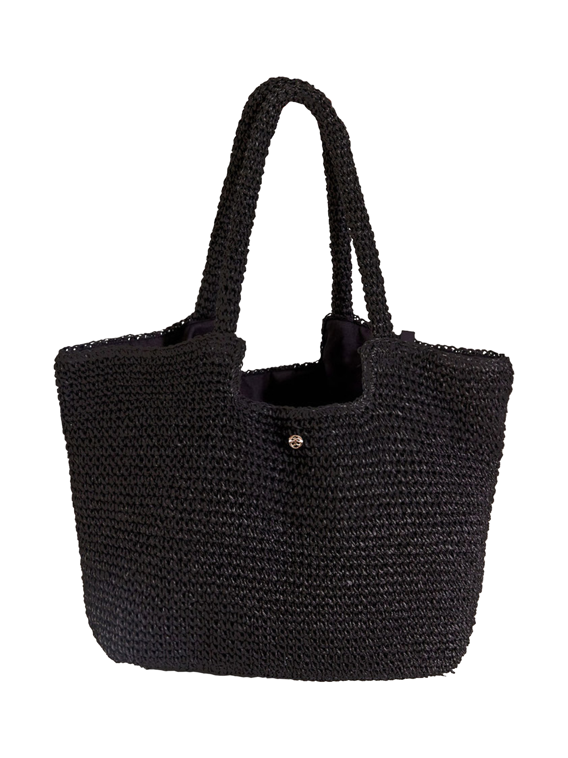 Product image 2 of 4, which shows Seaspray Dominica Woven Bag, Black, One Size