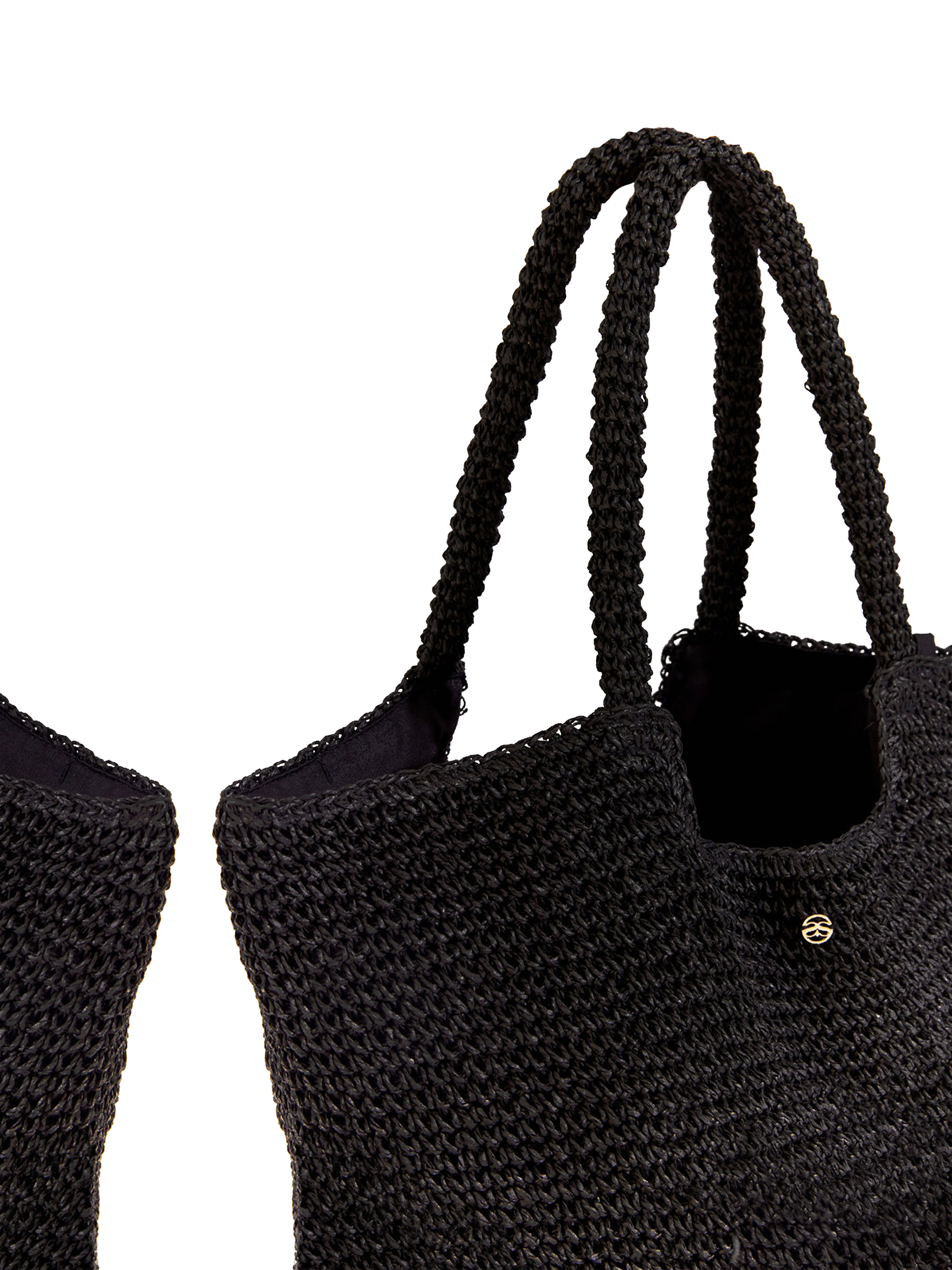 Product image 4 of 4, which shows Seaspray Dominica Woven Bag, Black, One Size