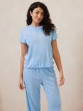 Chelsea Peers Pointelle Long Pyjama Set, Blue