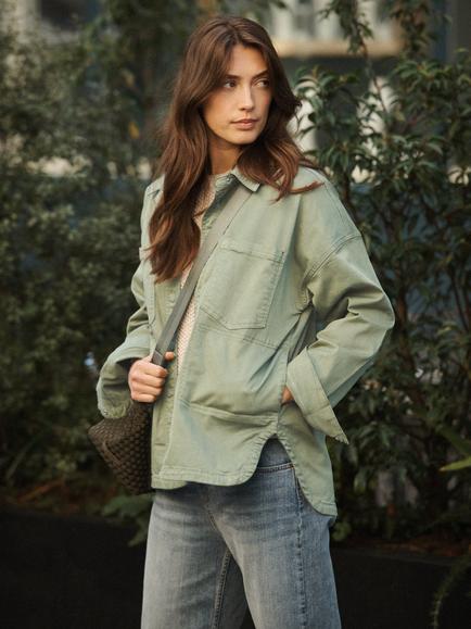 NRBY Skylar Oversized Jacket, Soft Green, Soft Green