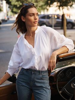 NRBY Stevie Frill Shirt, White