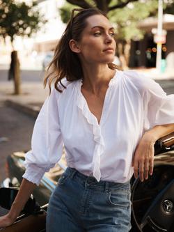 NRBY Stevie Frill Shirt - view 2, White