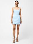 French Connection Whisper Bow Slit Strappy Mini Dress, Cashmere Blue