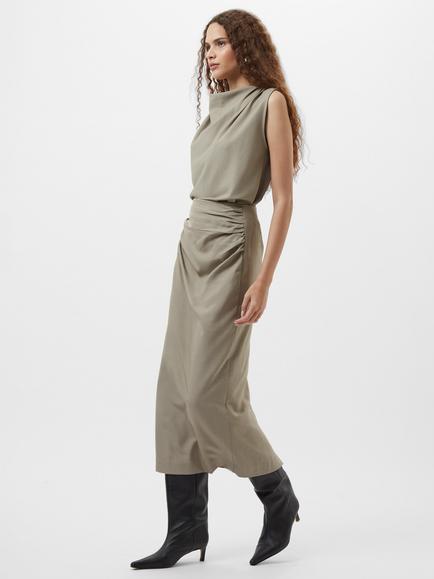 French Connection Imola Sleeveless Top, Green Smoke, Green Smoke