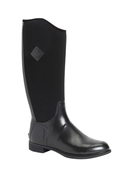 Muck Derby Tall Wellington Boots - view 2, Black