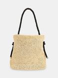 Whistles Attie Rope Handle Straw Tote Bag, Neutral