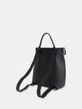 Whistles Verity Zip Top Leather Backpack, Black