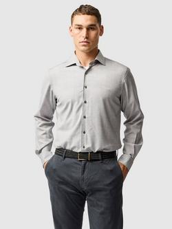 Rodd & Gunn Esk Valley New Zealand Merino Wool Slim Fit Long Sleeve Shirt, Ash