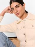 Whistles Lucie Boucle Jacket, Ivory