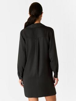 Whistles Collared Button Mini Dress - view 2, Black