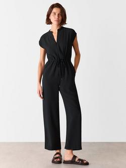 Whistles Sleeveless Drawstring Jumpsuit, Black, Black