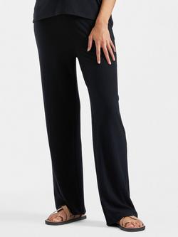Ripe Cindy Ribbed Maternity Trousers, Black, Black