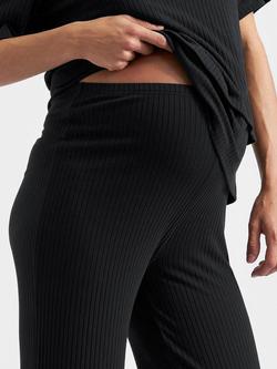 Ripe Cindy Ribbed Maternity Trousers, Black - view 2, Black