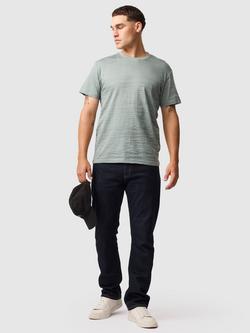 Rodd & Gunn Leith Valley Cotton Slim Fit Abstract T-Shirt - view 2, Sage Green