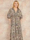 Yumi Paisley Kimono Dress, Multi
