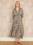 Yumi Paisley Kimono Dress, Multi