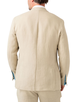 KOY Linen Blazer, Beige - view 2, Beige