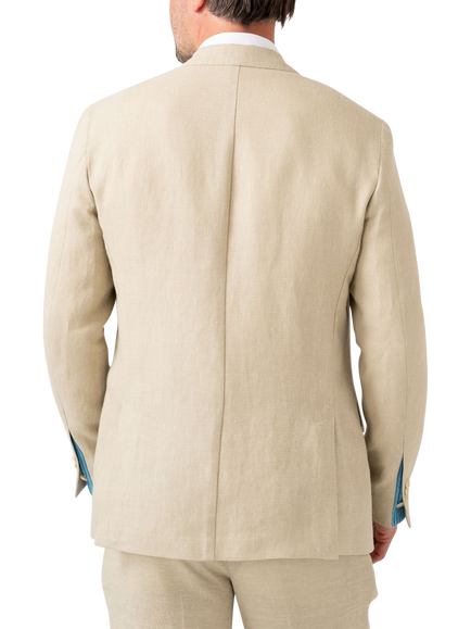 KOY Linen Blazer, Beige - view 2, Beige