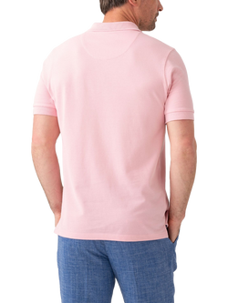 KOY Regular Fit Short Sleeve Pique Cotton Polo Shirt, Pink - view 2, Pink