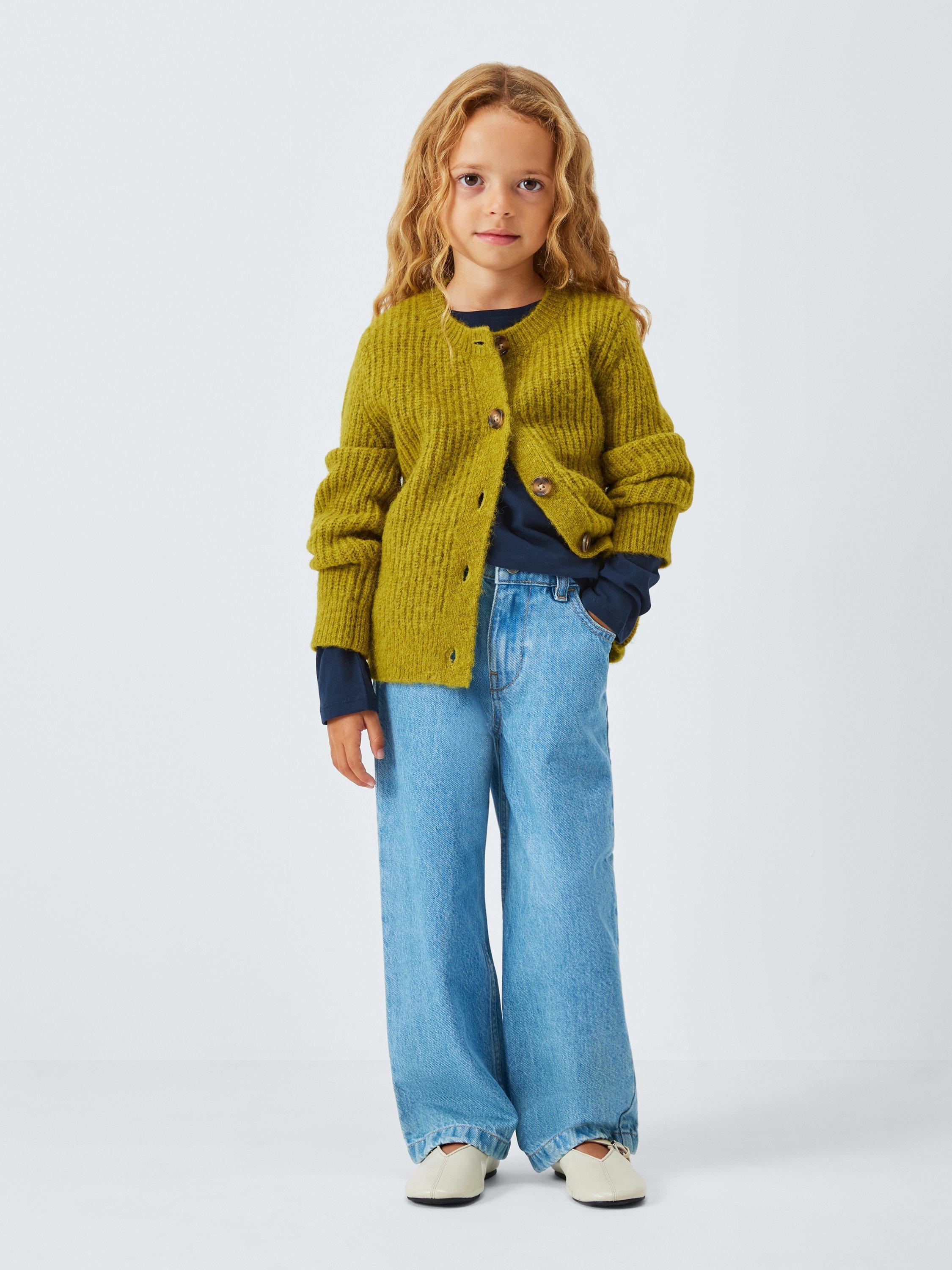 Product image 5 of 6, which shows John Lewis Kids' Long Sleeve Jersey Tops, Pack of 4, Multi, 3 years