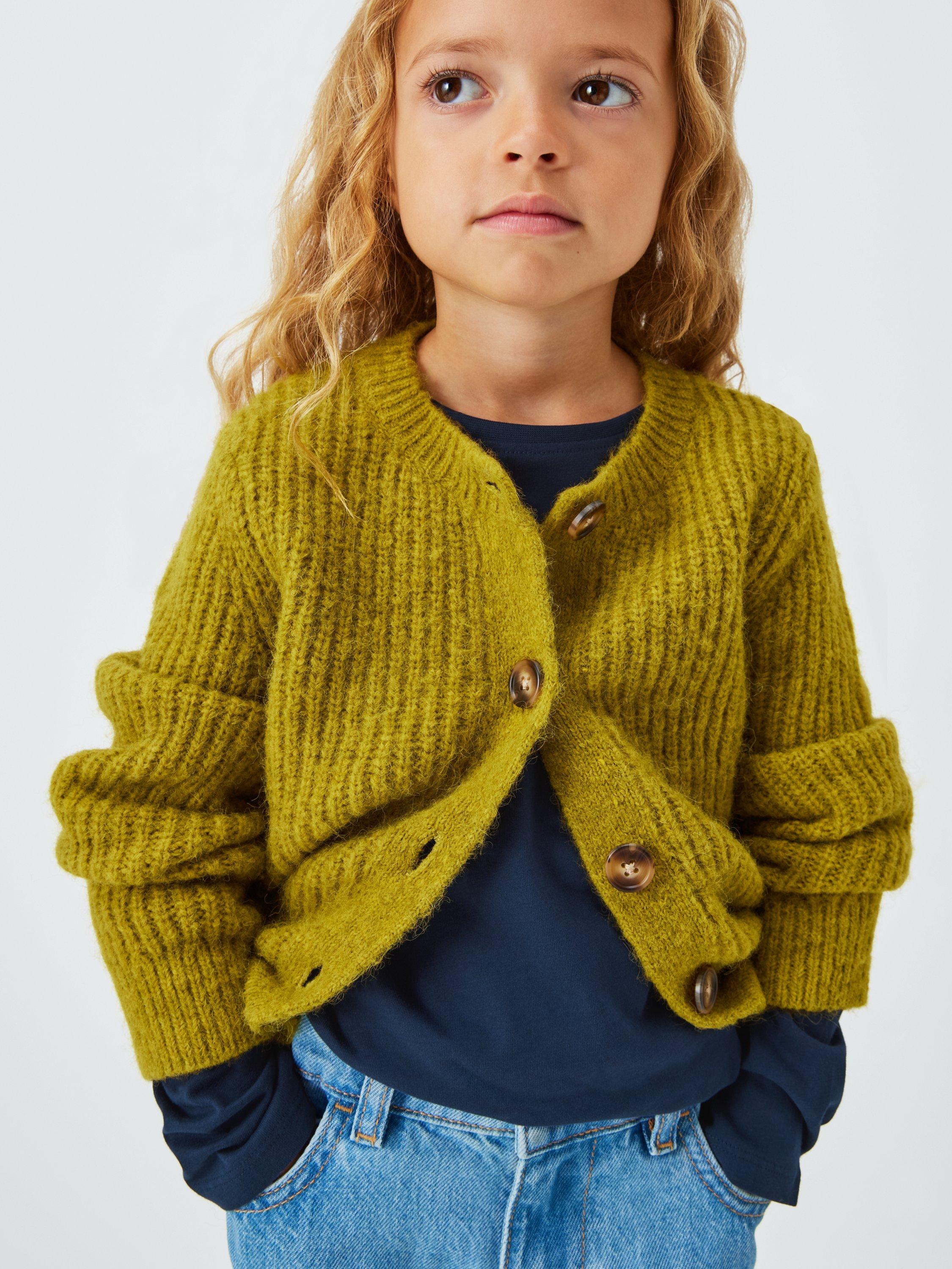 Product image 6 of 6, which shows John Lewis Kids' Long Sleeve Jersey Tops, Pack of 4, Multi, 3 years