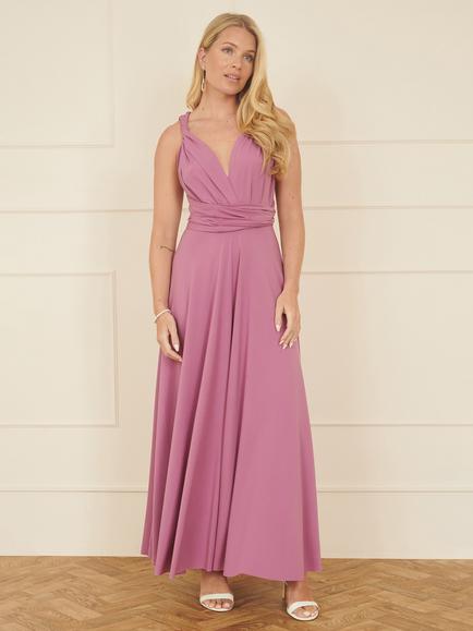 Yumi Stretch Multiway Maxi Dress, Green - view 2, Pink