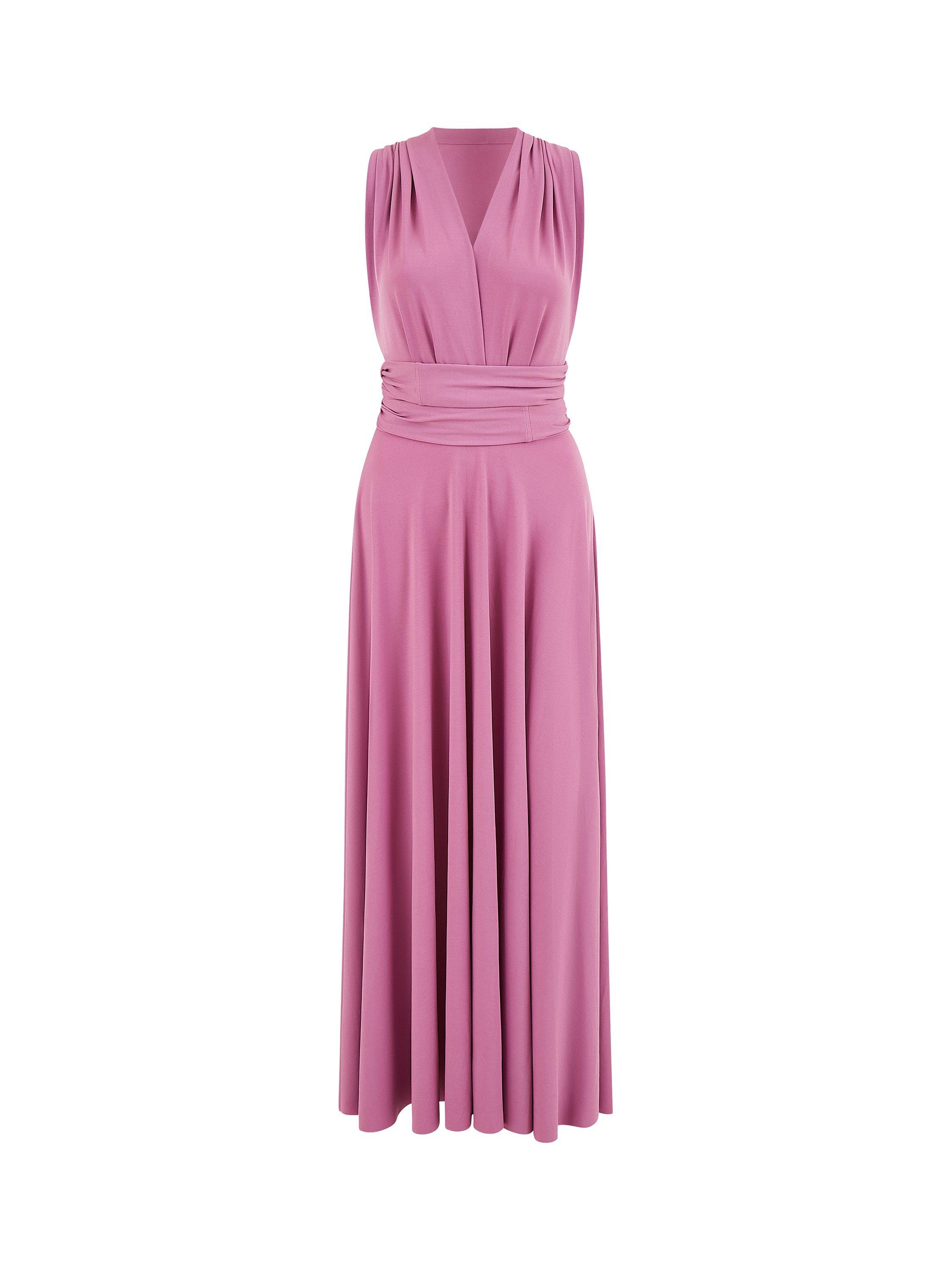 Product image 6 of 7, which shows Yumi Jersey Stretch Multiway Dress, Pink, 8