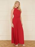 Yumi Stretch Multiway Maxi Dress, Green, Red
