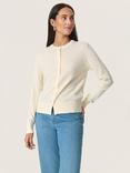 Soaked In Luxury Spina Rib Knit Cardigan, Whisper White