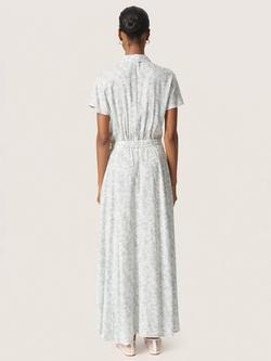 Soaked In Luxury Arjana Marled Maxi Dress, Silver Blue - view 2, Silver Blue