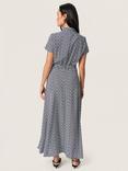 Soaked In Luxury Arjana Polka Dot Maxi Dress, Nightsky/White