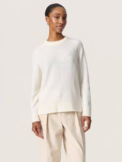 Soaked In Luxury Amani Round Neck Jumper, Broken White, Broken White