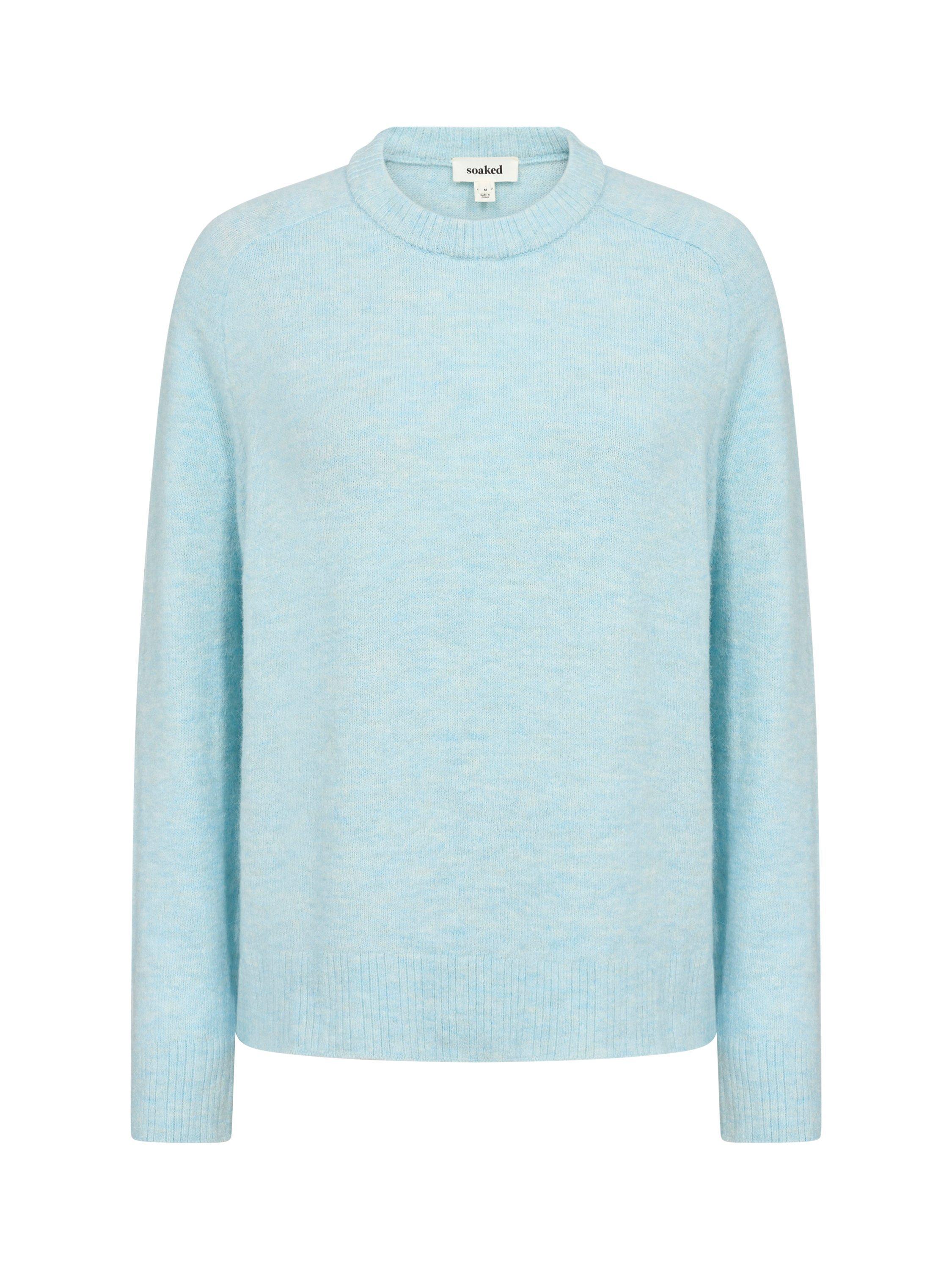 Product image 5 of 6, which shows Soaked In Luxury Amani Round Neck Jumper, Nantucket Breeze, XS