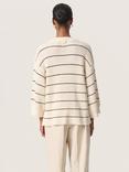 Soaked In Luxury Winta Stripe Jumper, White/Black