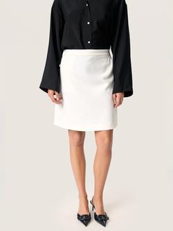 Soaked In Luxury Corinne A-Line Silhouette Mini Skirt, Broken White