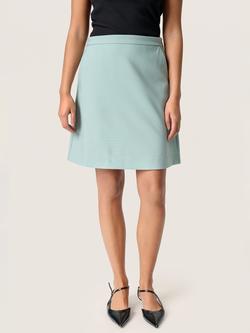 Soaked In Luxury Corinne Mini Skirt, Silver Blue, Silver Blue