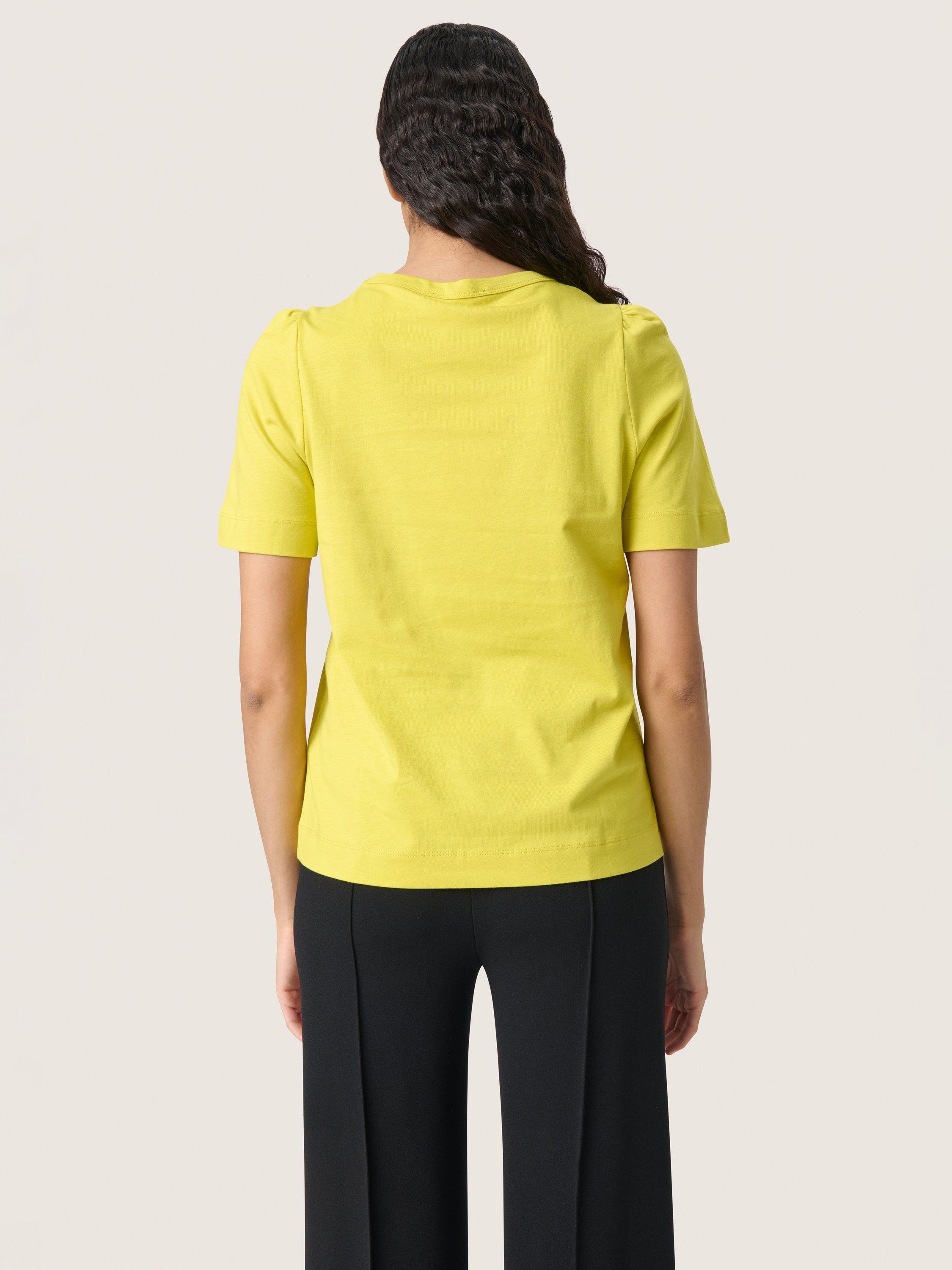 Product image 2 of 4, which shows Soaked In Luxury Jina Puff Sleeve Top, Snake Eye, XS
