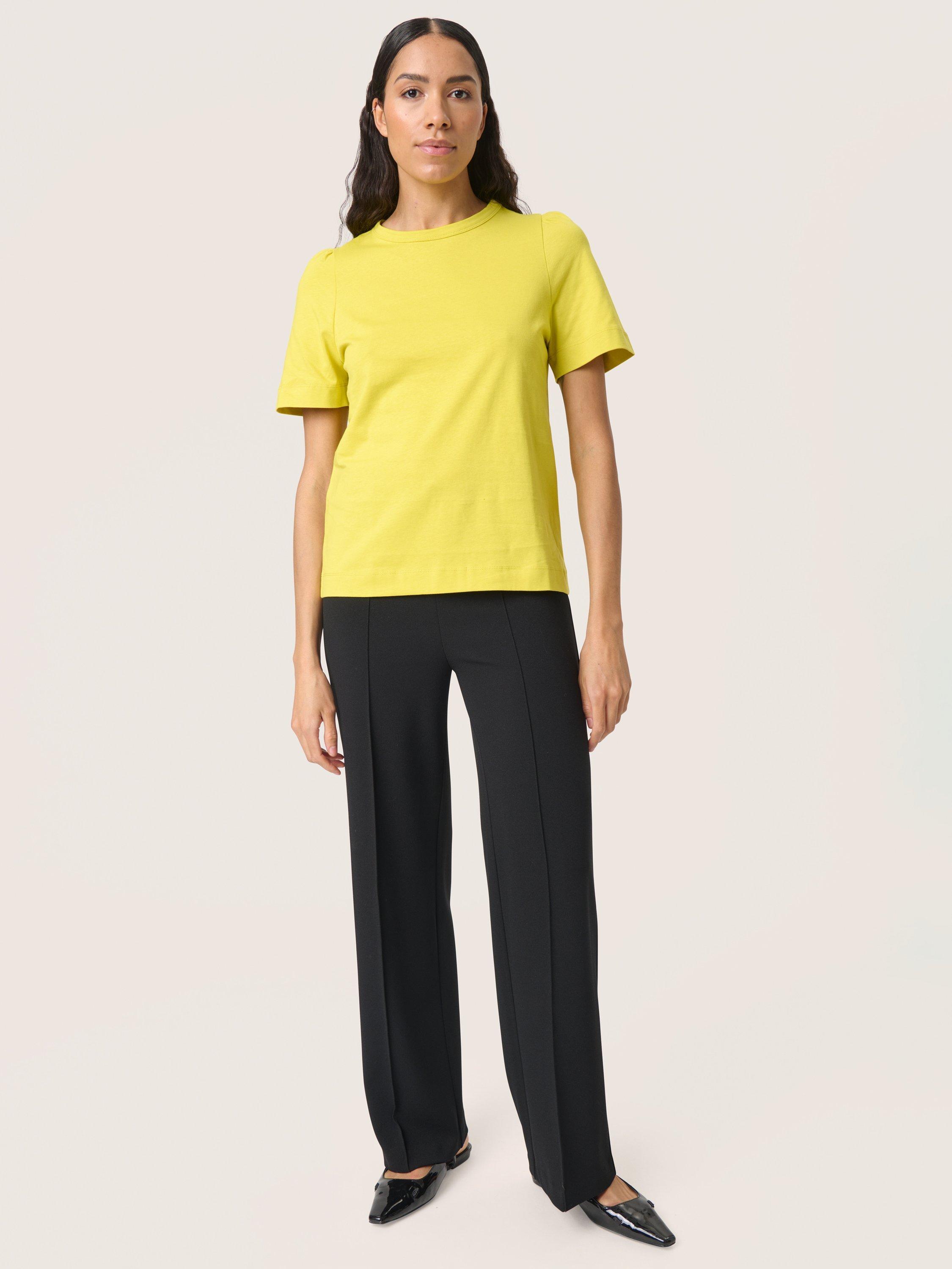 Product image 3 of 4, which shows Soaked In Luxury Jina Puff Sleeve Top, Snake Eye, XS