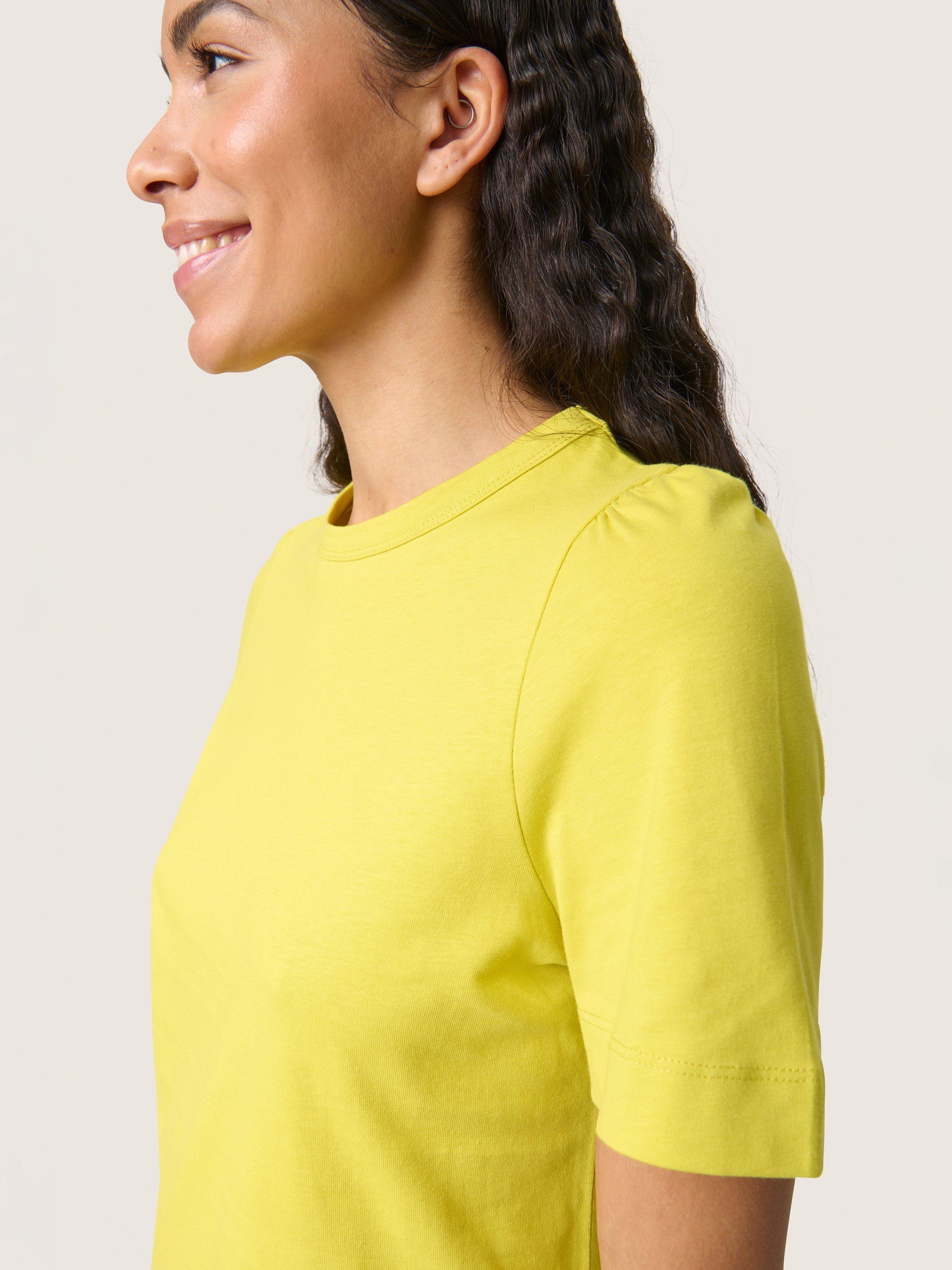 Product image 4 of 4, which shows Soaked In Luxury Jina Puff Sleeve Top, Snake Eye, XS