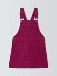 John Lewis Kids' Corduroy Pinafore Dress, Berry