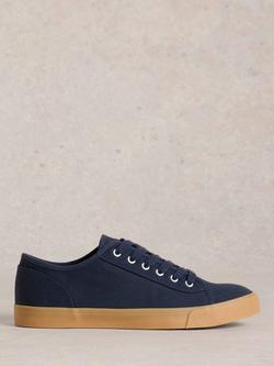 White Stuff Peter Canvas Trainers, Navy, Navy