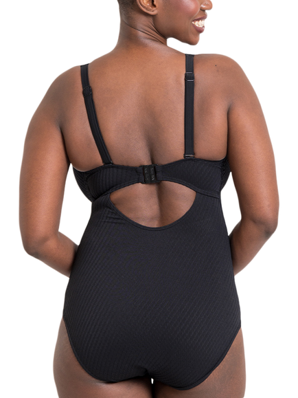 Curvy Kate Jet Set Swimsuit, Black - view 2, Black
