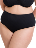 Curvy Kate Jet Set High Waist Bikini Bottoms, Black