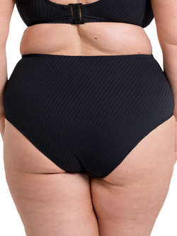 Curvy Kate Jet Set High Waist Bikini Bottoms, Black - view 2, Black