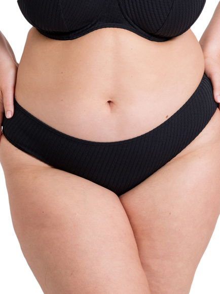 Curvy Kate Jet Set Classic Bikini Bottoms, Black, Black