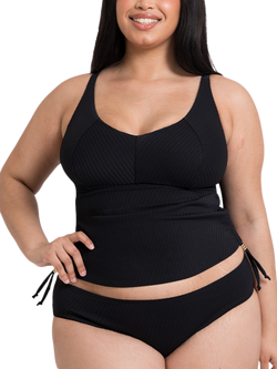 Curvy Kate Jet Set Tankini Top, Black, Black