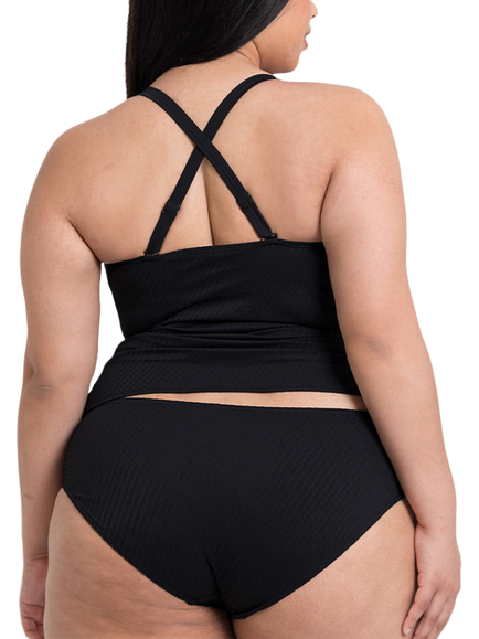 Curvy Kate Jet Set Tankini Top, Black - view 2, Black