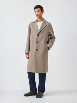 Kin Single Breasted Coat, Stone
