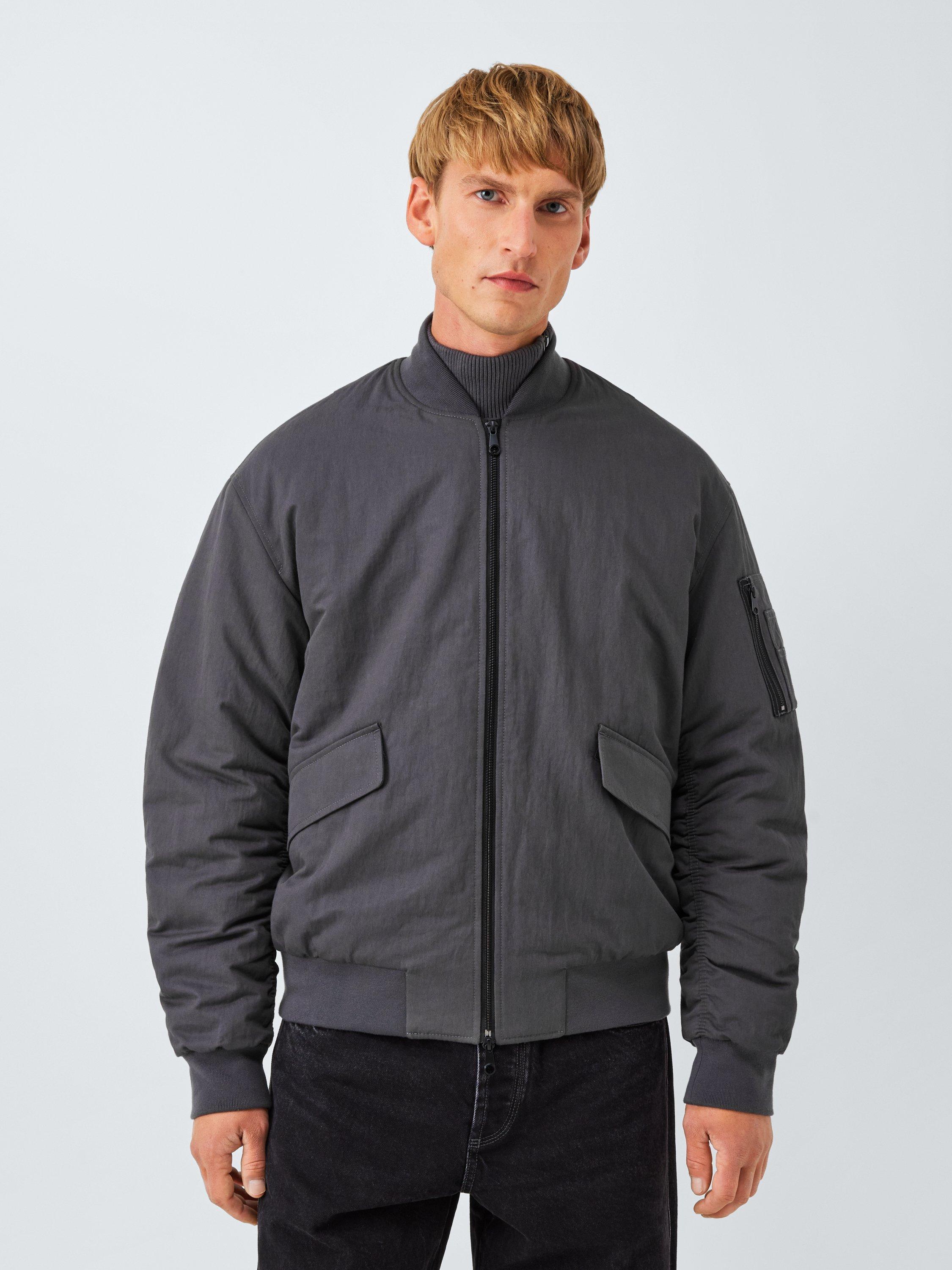 Kin Washed Zip Front Bomber Jacket