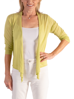 chesca Multiway Lightweight Cardigan, Lime